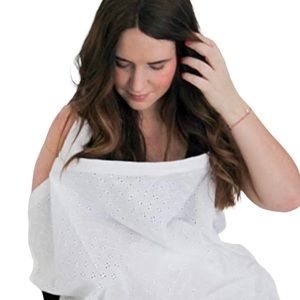 Bebe Au Lait Nursing Coverup Breastfeeding Cover Baby Swaddle Receiving Blanket